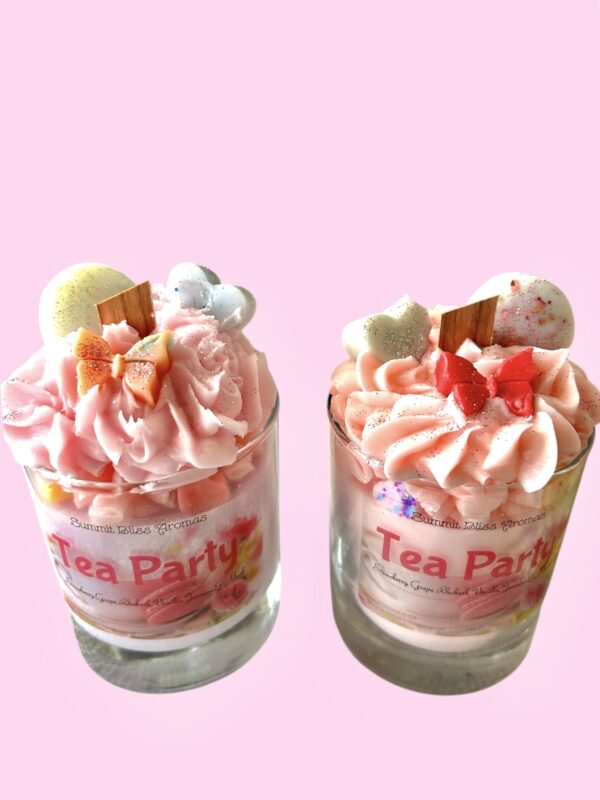 Tea Party Whipped Candle