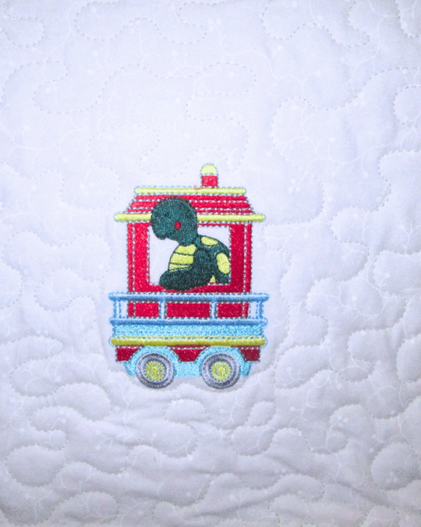 Quilt Baby Quilt Animal Zoo Train