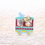 Quilt Baby Quilt Animal Zoo Train