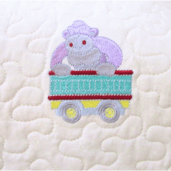 Quilt Baby Quilt Animal Zoo Train