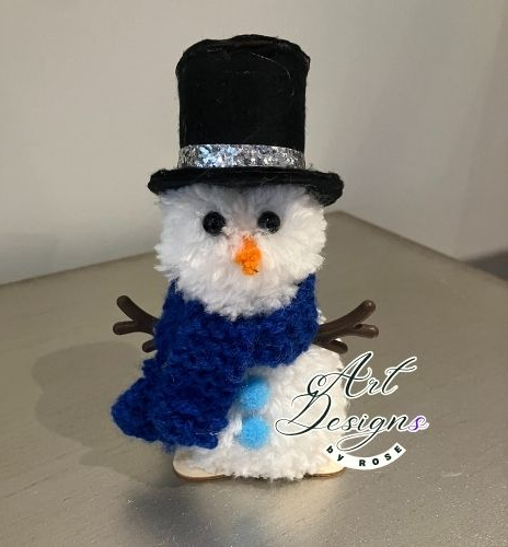 Cute Pom Pom Snowmen & Snowwomen