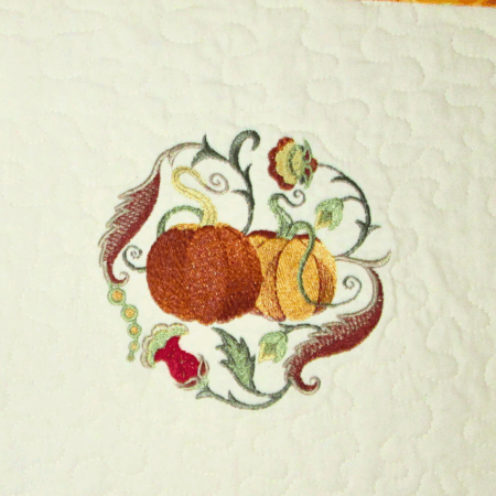 Table Runner 2 pumpkins