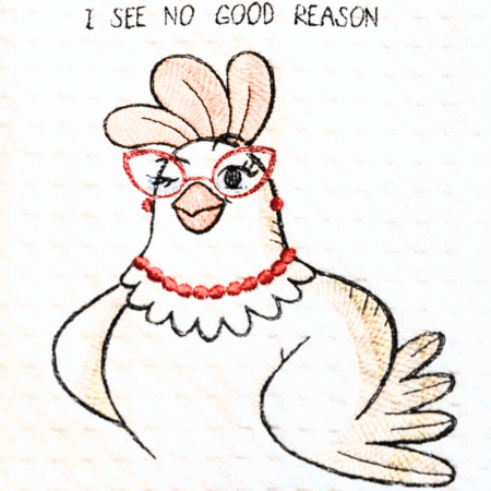Tea Towel Crazy Cool Chicken