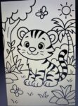 Toddlers Coloring Book - 184 Pages of Simple Fun Designs - Digital Download
