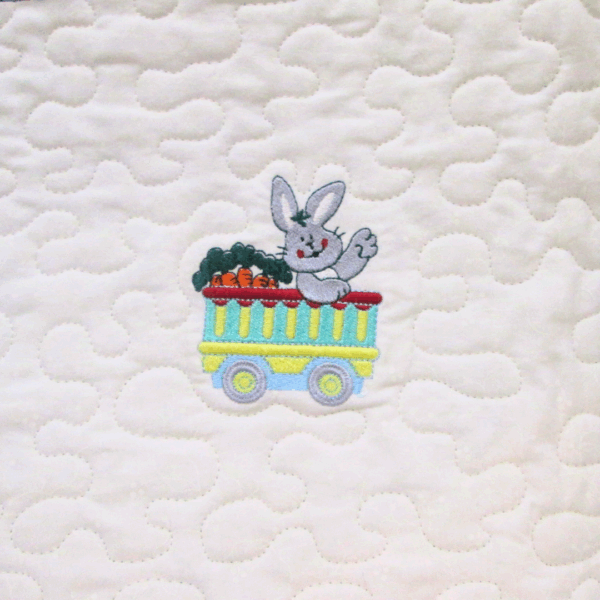 Quilt Baby Quilt Animal Zoo Train