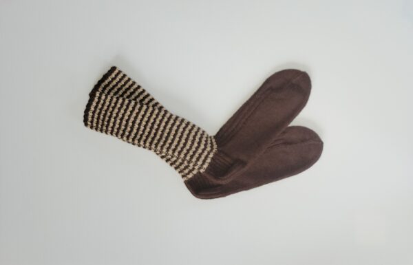 Knitted wool socks