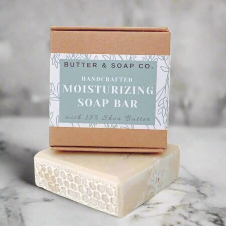 Handcrafted Moisturizing Shea Butter Soap Bar Unscented - Min Qty 3
