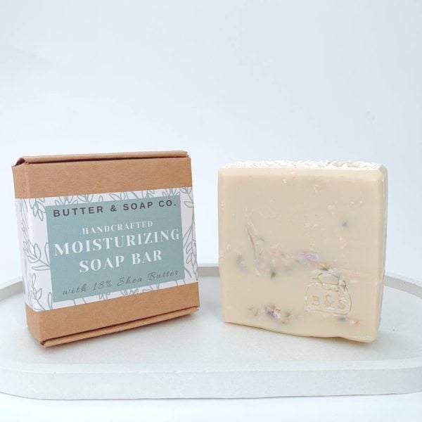 Handcrafted Moisturizing Shea Butter Soap Bar Unscented - Min Qty 3