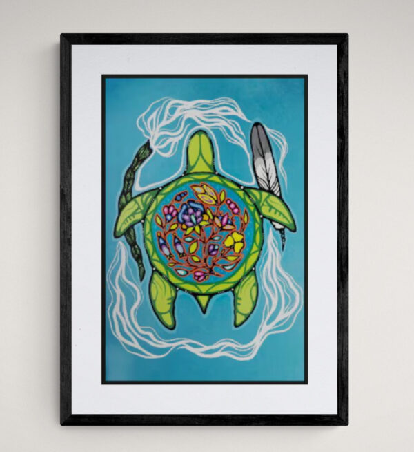 Prayers For Turtle Island by Jackie Traverse Framed