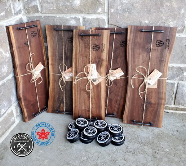 Live Edge Walnut Charcuterie Boards-Personalized