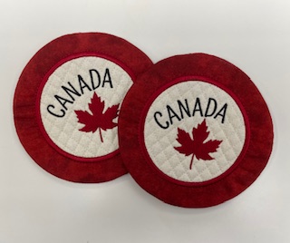 I Love Canada Mug Rugs (Coasters)