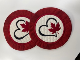 I Love Canada Mug Rugs (Coasters)