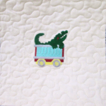 Quilt Baby Quilt Animal Zoo Train