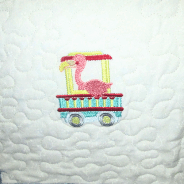 Quilt Baby Quilt Animal Zoo Train
