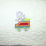 Quilt Baby Quilt Animal Zoo Train