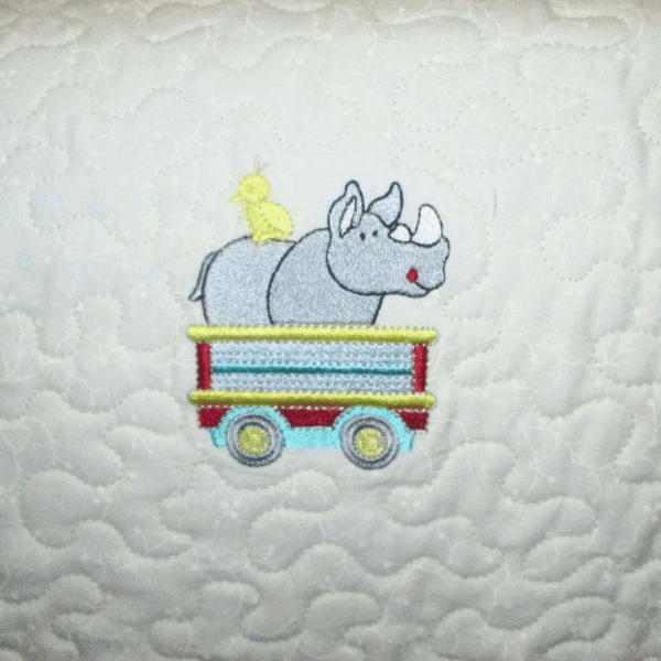 Quilt Baby Quilt Animal Zoo Train