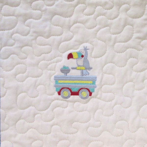 Quilt Baby Quilt Animal Zoo Train