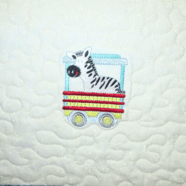 Quilt Baby Quilt Animal Zoo Train