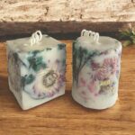Botanical Pillar Candle Gift Set: Green Tea and Lemongrass Cocosoy Wax