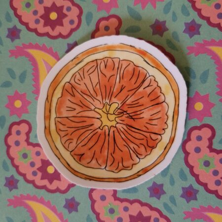 Orange Slice Sticker