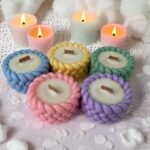 Elegant Soy Pillar Candle: Thank You Gift, Baby Shower Favor