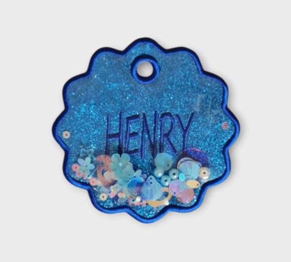 Personalized Glitter Sequin Name Tag