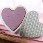 Heart Shaped Soy Wax Candle: Serenity Scented Jesmonite Vessel