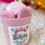 Birthday Candle: Lychee Blush Scented Soy Candle - 8 oz
