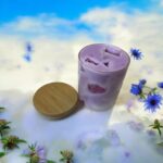 Iced Lavender Latte Candle: Handmade Soy Wax Candle