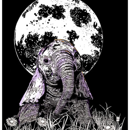 Baby Elephant Original Hand Drawn Art