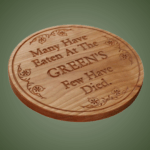 Personalized Funny Trivets: Carved Wood Trivets