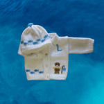 Fishing Baby Sweater, Handmade Knitted Baby Sweater, Personalized Baby Sweater