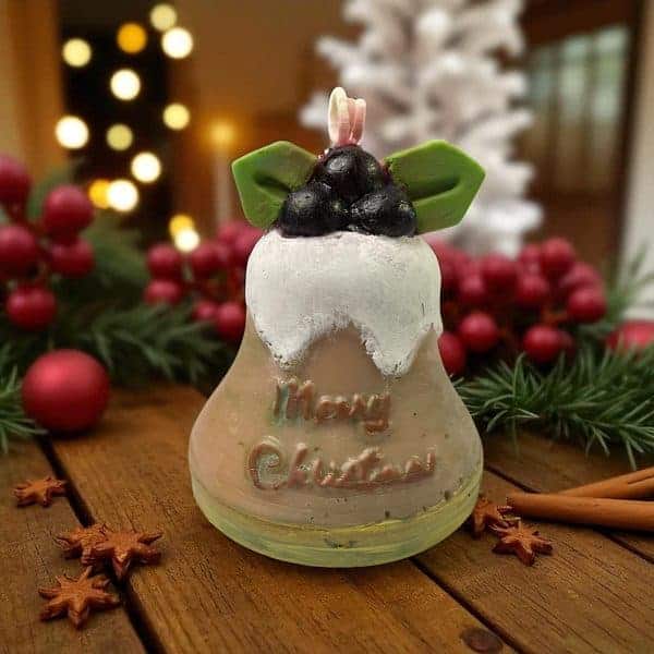 Christmas Bell Candle: Snickerdoodle Scented Coconut Soy Wax