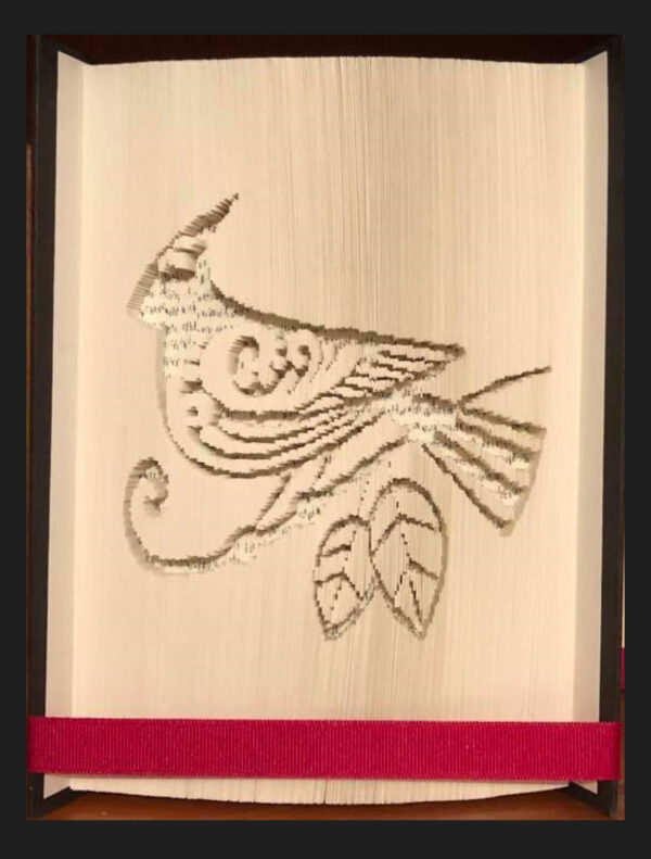 Cardinal Book Art Pattern - Digital Download