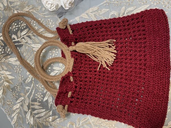Red Crouchet Shoulder bag
