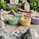 Elegant Soy Pillar Candle: Thank You Gift, Baby Shower Favor