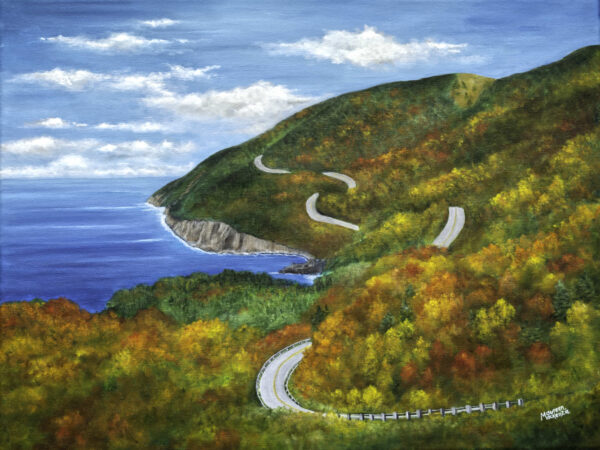 Cabot Trail Giclée Print – Acrylic Painting of Cape Breton, Nova Scotia
