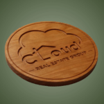 Personalized Real Estate Trivet: Carved Wood Trivet