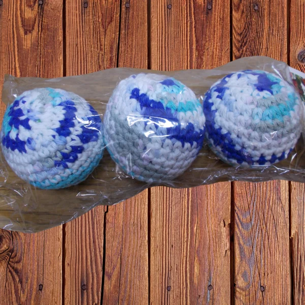 Handmade Cotton Dryer Balls: Eco-Friendly Laundry Set of 3