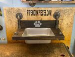 Floating water bin upper mount- wall mount water basin feeder - floating dog basin - large feeding bin-floating food bin