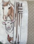 Peeking Farm Animal Pillow Cover