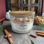 Gift of Light and Warmth: 18 oz Three Wick Christmas Candle