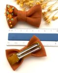 Hand-Embroidered Bow Pair – Multiple Colors Available