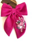 Oversized Hand Embroidered Bows