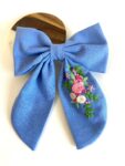 Oversized Hand Embroidered Bows