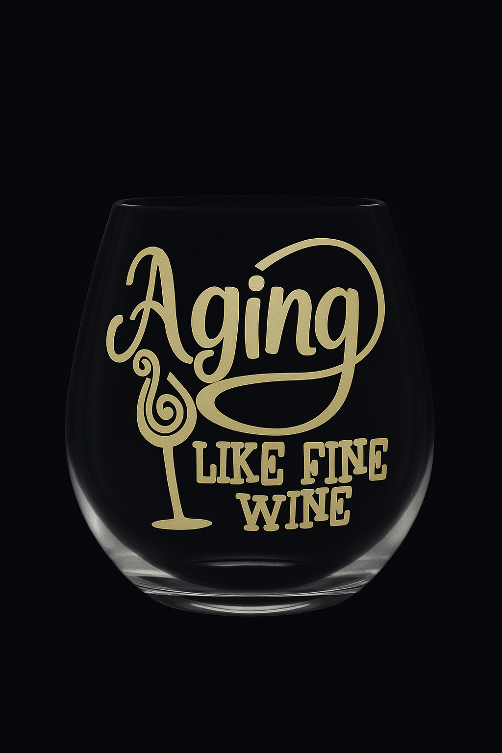 Wine Glass – “Aging Like Fine Wine”