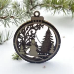 3D Wooden Christmas ornaments