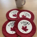 Elbows up Canada Mug Rugs (Coasters)