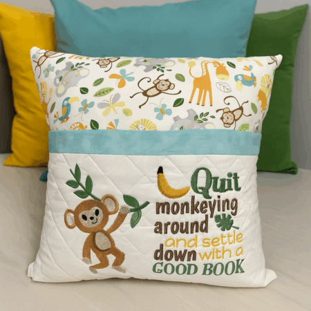 Book Pocket Pillow Slip Cover