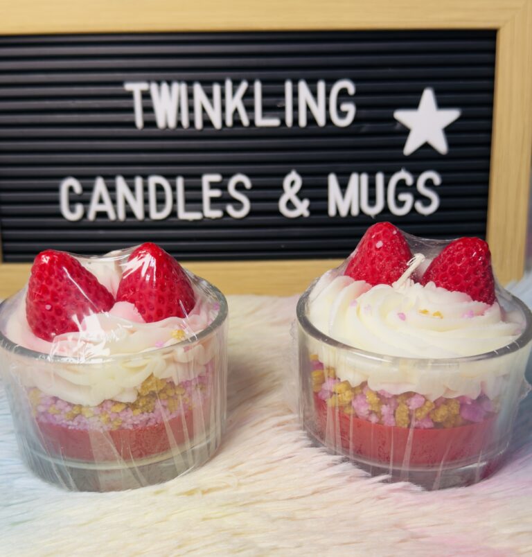 Strawberry Dessert Candle